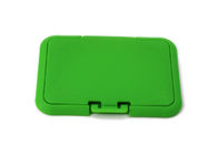 Caja mojada plástica verde Flip Top Cap Length del trapo del tejido 79.5m m