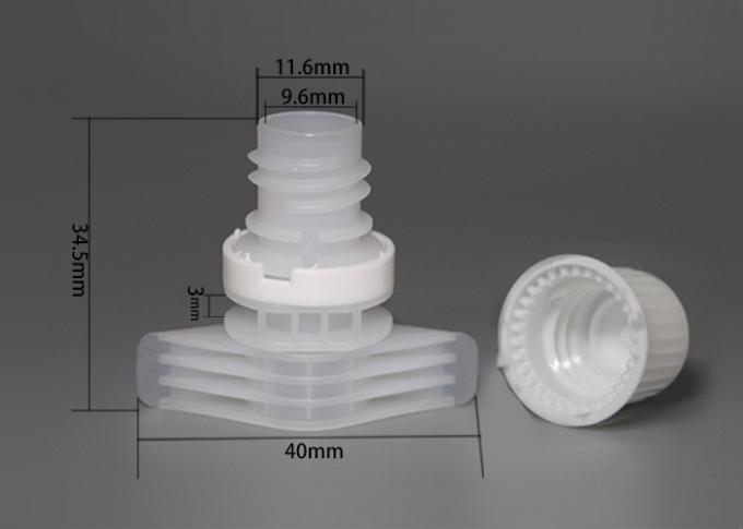 El canalón plástico blanco con los casquillos podría embalaje de relleno automático en la bolsa Doypack del canalón