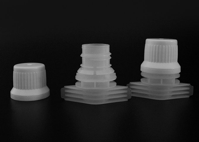 El plástico de los PP PE del plastificante del diámetro 15m m no vierte los casquillos del canalón para la bolsa de los alimentos para niños