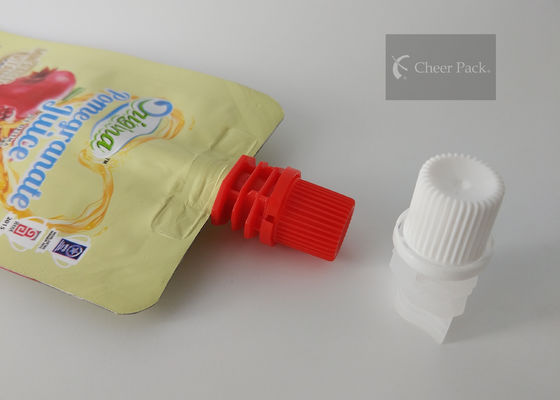 El material del PE casquillo plástico del canalón del paquete de la alegría de 8,6 milímetros para se levanta el bolso del jugo