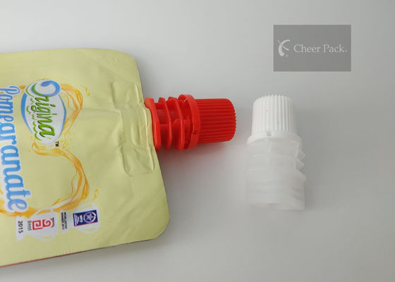 El material del PE casquillo plástico del canalón del paquete de la alegría de 8,6 milímetros para se levanta el bolso del jugo