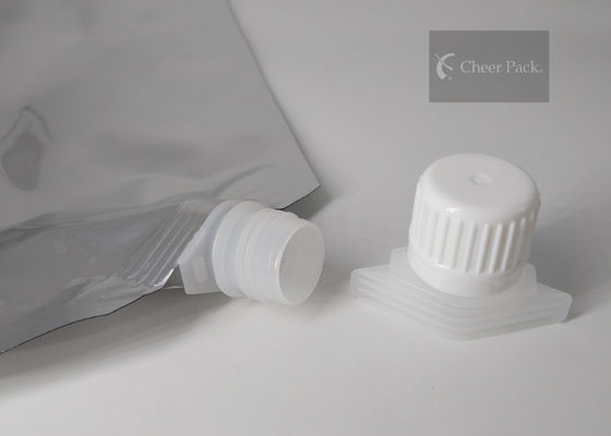 Anime el paquete 16 milímetros del color blanco del canalón del casquillo de material plástico de la categoría alimenticia