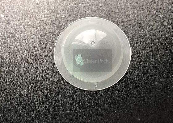 El color transparente friega la parte inferior redonda material de los PP del mini paquete de la cápsula