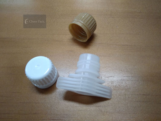 El tipo antirrobo canalón plástico del anillo capsula la categoría alimenticia con el color blanco