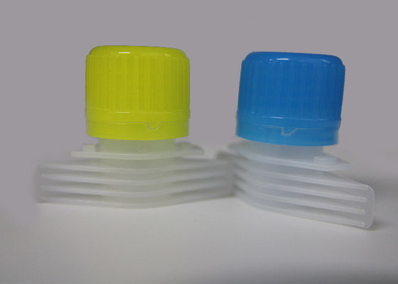El canalón plástico amarillo capsula/el casquillo del detergente para ropa del canalón con el material anti de la corrosión del PE