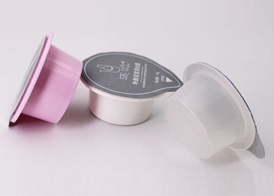 Tazas del envase del paquete/plástico de la receta de la cápsula del paquete del gránulo con la película del lacre