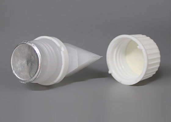 El plástico de la categoría alimenticia de la prueba PE del escape vierte los casquillos del canalón con el trazador de líneas de sello para los bolsos líquidos