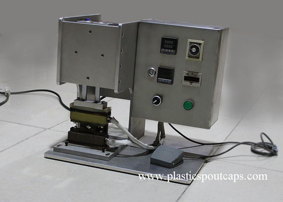 El canalón caliente de la prensa capsula la máquina del lacre para Doypack laminado semi automático
