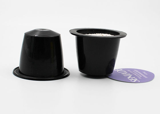 Cápsulas del café de Nespresso de la tapa del sellado caliente 6g del negro 28.5m m