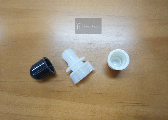 el canalón plástico blanco de la forma oval de 12m m capsula el material de la categoría alimenticia PE