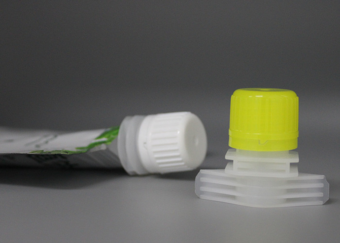 El tapón de tuerca plástico colorido del canalón para se levanta automático de las bolsas llenado