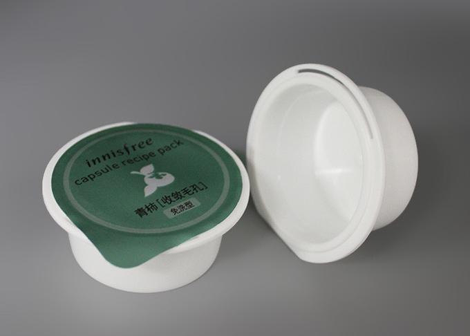 Taza del paquete de la receta de la cápsula de la categoría alimenticia de los PP para la emulsión de la esencia de la máscara/el mini paquete de la cápsula