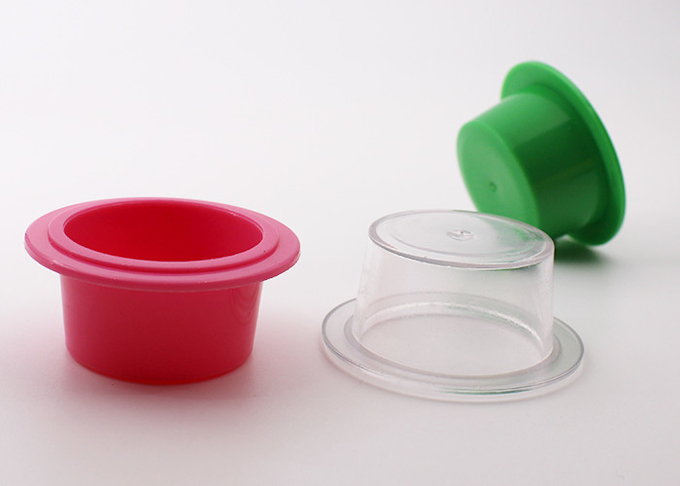 pequeños envases de plástico redondos disponibles 10g para el empaquetado de seda de la máscara de la aguamarina