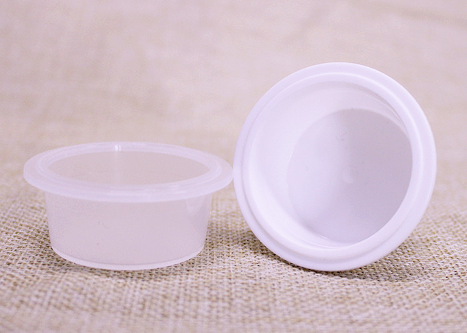 el plástico 10g encapsula la taza con la película de aluminio del lacre para el empaquetado de la aclaración de boca