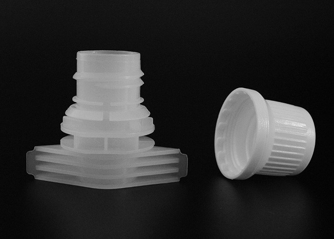 El plástico de los PP PE del plastificante del diámetro 15m m no vierte los casquillos del canalón para la bolsa de los alimentos para niños