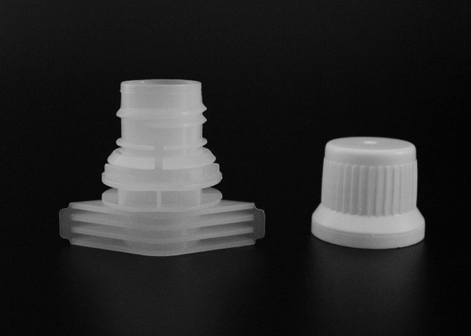 El plástico de los PP PE del plastificante del diámetro 15m m no vierte los casquillos del canalón para la bolsa de los alimentos para niños