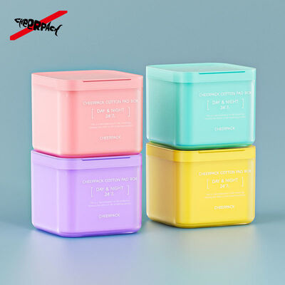 calidad  100 Sheet Skincare Cotton Pad Box 2.0 Bulk Order Plastic Jars with Removable PP Liner Food Grade for Cosmetic Brands/OEM Fábrica