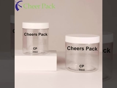 Jarrones de plástico PET transparentes de grado alimenticio con cerraduras de tornillo