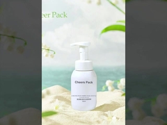 Compras al por mayor 200 ml 300 ml 400 ml 500 ml limpiador de espuma de PET cosmético, bomba de espuma para el rostro, dispensador de jabón