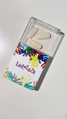 Diseño de color puro manicura uñas de almendra desmontable acabado portátil de cubierta completa uñas falsas