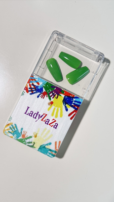 Prensa falsa reutilizable en las uñas uñas de los dedos de la cubierta completa Falsa de las uñas portátiles