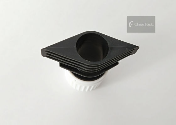El tornillo negro del color encendido vierte el diámetro interno de los canalones el 1.6cm para el jabón líquido Doypack