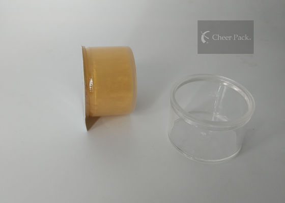 Pequeño color transparente material redondo claro de la categoría alimenticia de los envases del plástico transparente