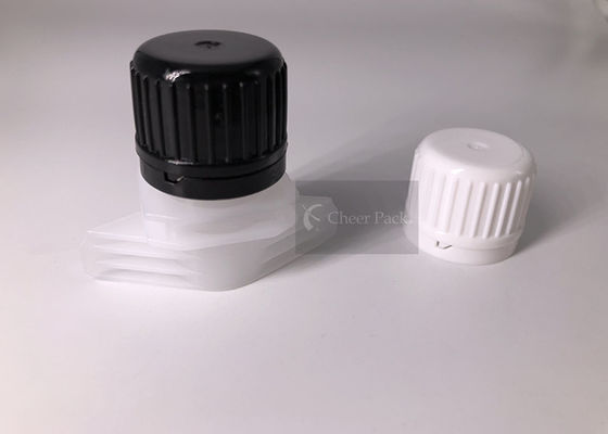 bolso material blanco o negro del detergente para ropa del sellado caliente del casquillo del canalón del color PE