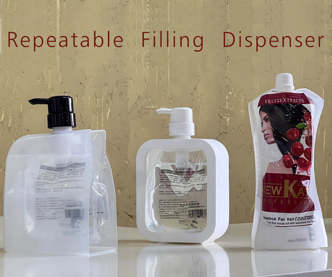 Dispensador de desinfectante de manos líquido repetible Dispensador de jabón transparente Lavavajillas Shampoo Loción Botella Casa de botellas vacías