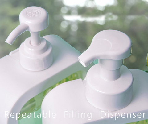 Dispensador de desinfectante de manos líquido repetible Dispensador de jabón transparente Lavavajillas Shampoo Loción Botella Casa de botellas vacías