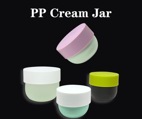 Material PP PCR 50ml 100ml 200ml latas de boca ancha para cosméticos helados, mousse y helados