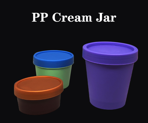 Material PP PCR 50ml 100ml 200ml latas de boca ancha para cosméticos helados, mousse y helados