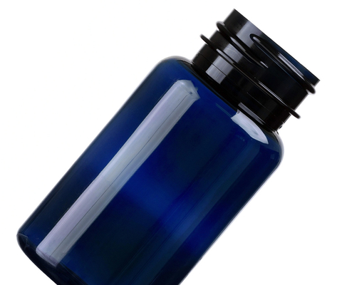 6.75 oz 200 ml de ámbar verde oscuro Poliéster producto sanitario embalaje de plástico tapa de botella 38mm 38-400