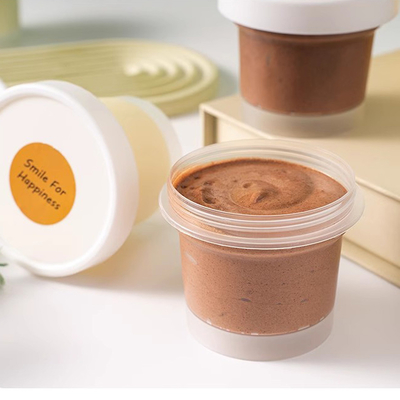 100 ml 200 ml de té verde aguacate helado mousse copa helada crema nieve hierba de barro películas de latas