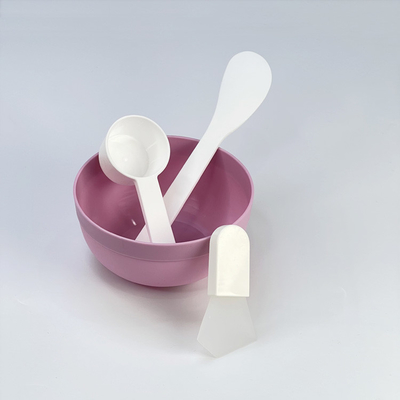 Cuenco de mezcla de belleza de tres piezas Conjunto de herramientas empaquetado de forma independiente Máscara facial Cuenco de mezcla de palillo Cuchara