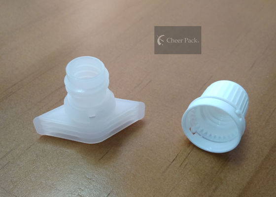 La bolsa plástica de los alimentos para niños capsula el material del casquillo PE de la boca de la succión tamaño interno de 9,6 milímetros