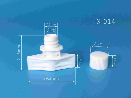 5mm Caps de boca de plástico para usar en el embalaje de bolsas para alimentos y cosméticos