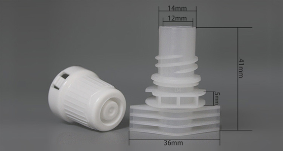 12 mm Caps de boca de plástico para usar en el embalaje de bolsas para alimentos y cosméticos