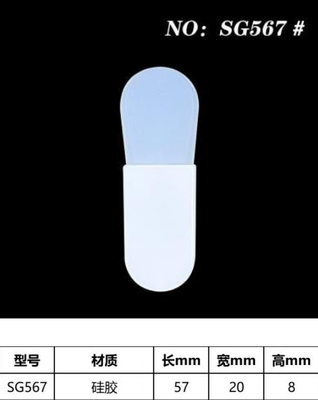 56.7 mm de longitud Espatula de silicona para cosméticos Crema facial