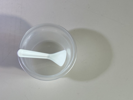 Espátula de PP de 82 mm blanca o personalizada para crema cosmética