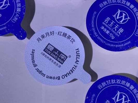 Capa de papel de aluminio sello térmico tapa de relieve compuesto para la copa de la botella de frasco de PP