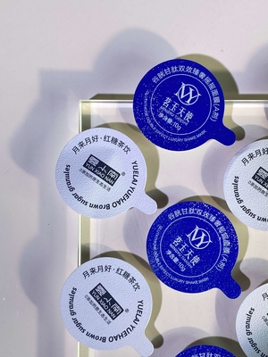 Capa de papel de aluminio sello térmico tapa de relieve compuesto para la copa de la botella de frasco de PP