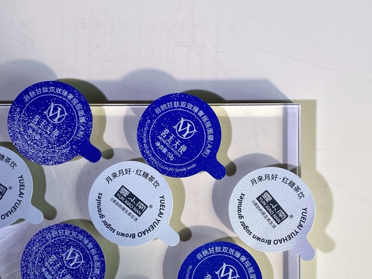 Capa de papel de aluminio sello térmico tapa de relieve compuesto para la copa de la botella de frasco de PP