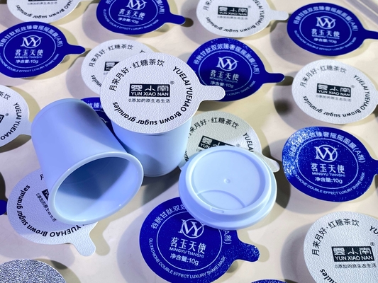 Capa de papel de aluminio sello térmico tapa de relieve compuesto para la copa de la botella de frasco de PP