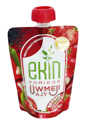 Bolsa de calificación alimentaria 150 ml 250 ml salsa picante ketchup embalaje líquido boquilla de succión bolsillo de juguete boca de soporte