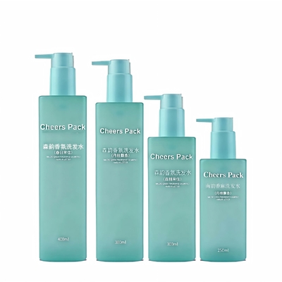 Botellas de cosméticos PET para champús, lavado corporal con bomba Botellas de cosméticos PET