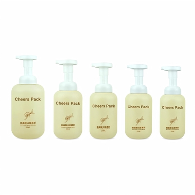 Botella de mousse PET de 500 ml para productos cosméticos de mousse Loción Shampoo de grito