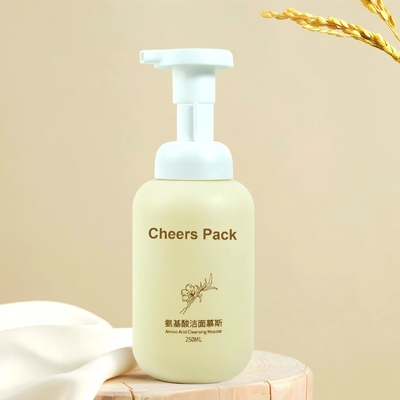 Botella de mousse PET de 500 ml para productos cosméticos de mousse Loción Shampoo de grito