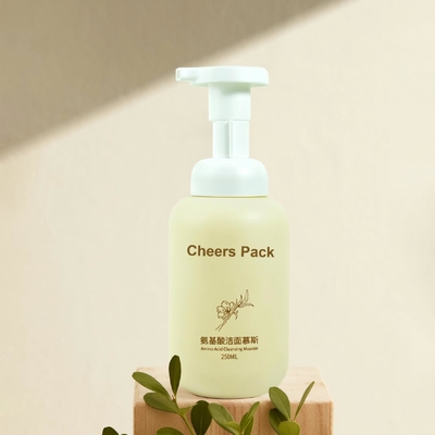 Botella de mousse PET de 500 ml para productos cosméticos de mousse Loción Shampoo de grito