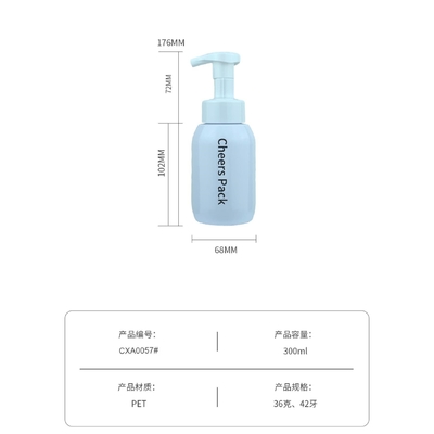 Compras al por mayor 200 ml 300 ml 400 ml 500 ml Cosmético PET limpiador de espuma Facial bomba de espuma Dispensador de jabón Botella